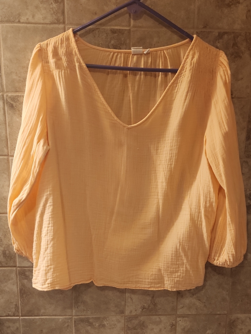 GAP Light Peach V-Neck Women’s Blouse